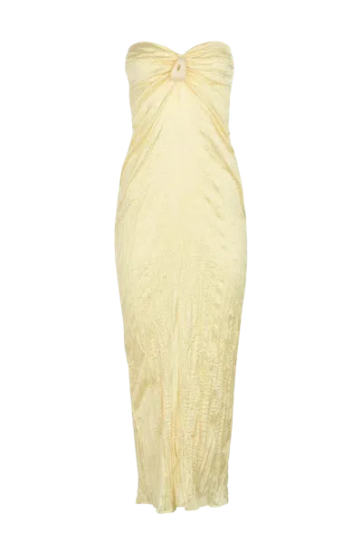 Baobab Ariel Midi Dress In Yellow