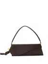 Baobab Asymmetric Leather-handle Bag In Brown