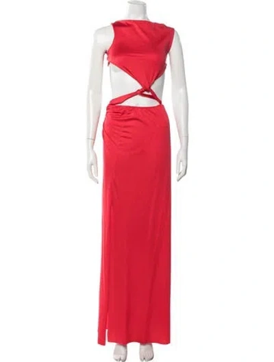 Pre-owned Baobab Asymmetrical Long Dress In Orange