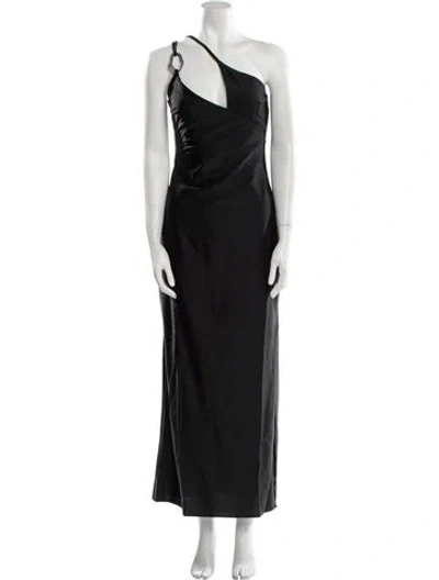 Pre-owned Baobab Asymmetrical Long Dress W/ Tags In Black
