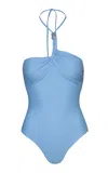 Baobab Bari Asymmetric Bathing Suit In Blue