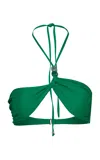 Baobab Bari Asymmetric Bikini Top In Green
