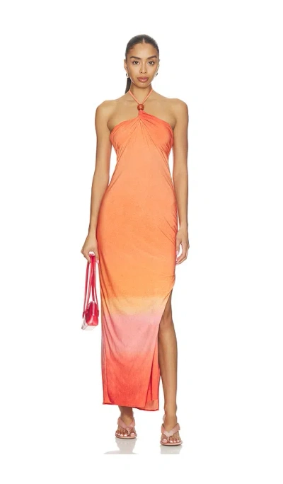 Baobab Bari Maxi Dress In Orange