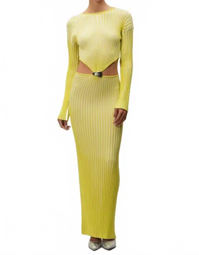 Baobab Bentley Cut-out Maxi Dress In Lima Limon In Animal Print