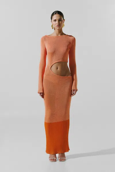 Baobab Betsy Maxi Dress In Orange