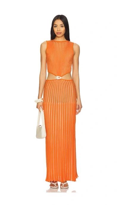 Baobab Blade Maxi Dress In Orange