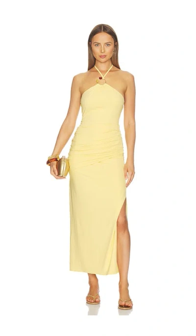 Baobab Clelia Maxi Dress In Yellow