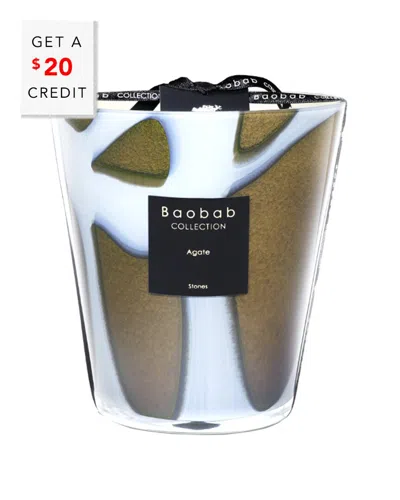 Baobab Collection Agate Stones Candle With $20 Credit In Green
