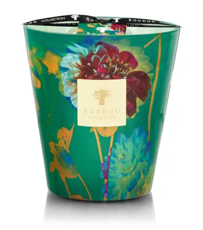 Baobab Collection Arty Flowers Bouquet Scented Candle In Green