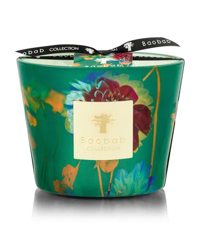 Baobab Collection Arty Flowers Bouquet Scented Candle In Green
