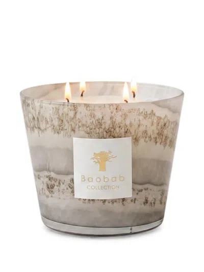 Baobab Collection Atacama Marble-effect Four-wick Scented Candle (10cm) In Brown