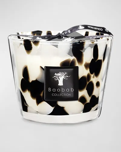 Baobab Collection Black Pearls Scented Candle, 3.9" In Black/white