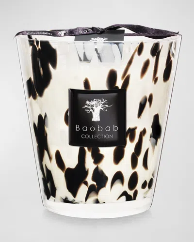 Baobab Collection Black Pearls Scented Candle, 6.3" In Black/white