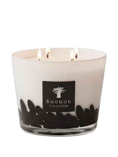 Baobab Collection Classique Feathers Glass Candle In Neutral