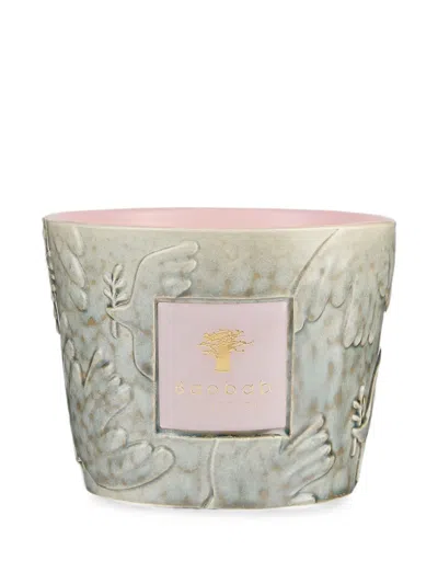Baobab Collection Colombe Embossed-ceramic Scented Candle (10cm) In Gray