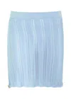 Baobab Collection Corsica Pointelle-knit Mini Skirt In Light Blue