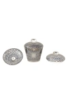 Baobab Collection Gentlemen Candle & Glass Dome Gift Set In Multicolor