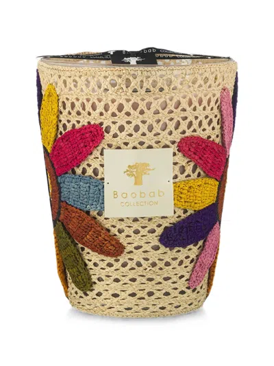 Baobab Collection Girasol Raffia Candle In Brown