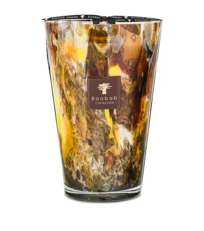 Baobab Collection Halona Yellow World Candle In Brown