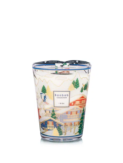 Baobab Collection I Love Ski 2026 Max 24 Candle In White