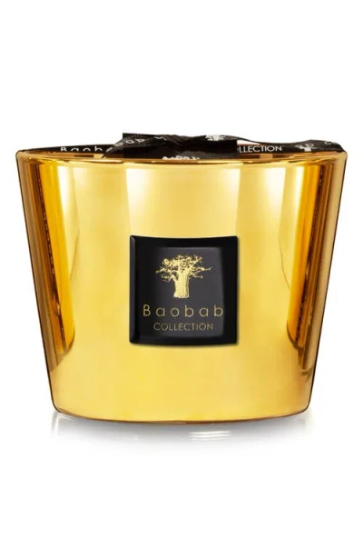Baobab Collection Les Exclusives Aurum Gold Candle In Shiny Gold