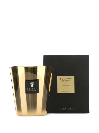 Baobab Collection Les Exclusives Aurum Max 16 Scented Candle In Gold