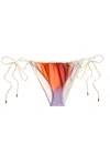 Baobab Collection Lula Ruched Bikini Briefs In Orange