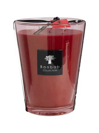 Baobab Collection Maasai Spirit Red Scented Candle In Burgundy