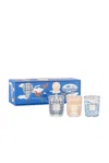Baobab Collection Manhattan Paris Mykonos Trio Travel Candles In N,a