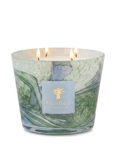 Baobab Collection Marius Marbled-glass Four-wick Scented Candle (10cm) In Green