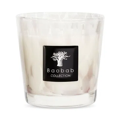 Baobab Collection Max 08 Pearls White Candle In Neutral