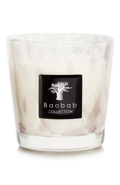 Baobab Collection Max 08 Pearls White Candle In Multi