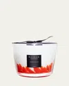 Baobab Collection Max 10 Feathers Maasai Scented Candle In Red/wht