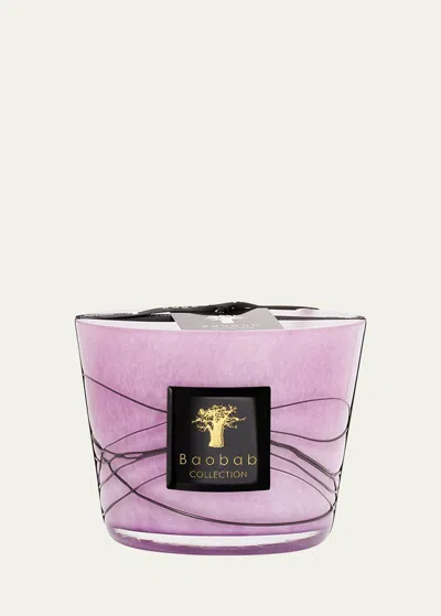 Baobab Collection Max 10 Filo Viola Scented Candle In Mauve/blk