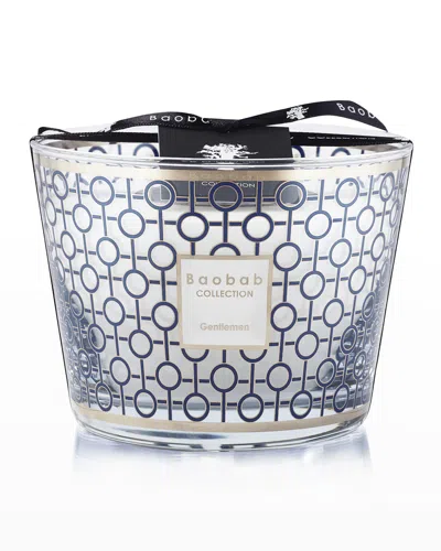 Baobab Collection Max 10 Gentlemen Scented Candle In Blue/silver
