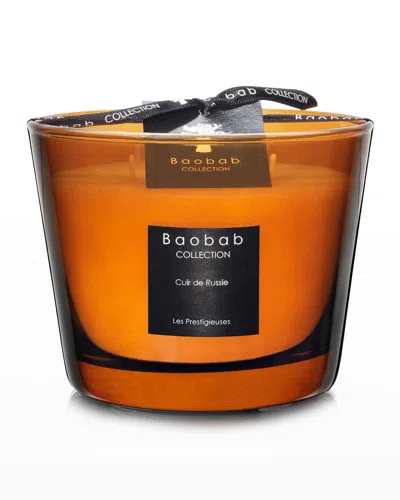 Baobab Collection Max 10 Les Prestigieuses Cuir De Russie Scented Candle In Brown