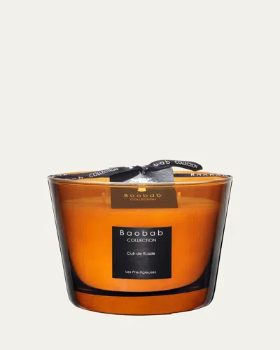 Baobab Collection Max 10 Les Prestigieuses Cuir De Russie Scented Candle In Brown
