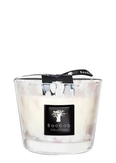 Baobab Collection Max 10 Pearls White Candle In Neutral