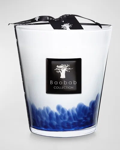 Baobab Collection Max 16 Feathers Touareg Scented Candle In White/blue