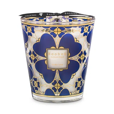 Baobab Collection Max 16 Lucky Love Candle, 45.8 Oz. In Blue