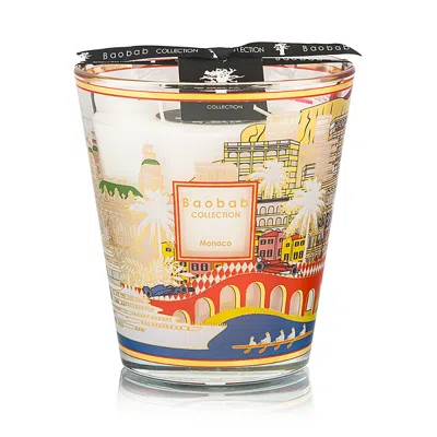 Baobab Collection Monaco Silk-screen Print Candle In Multi