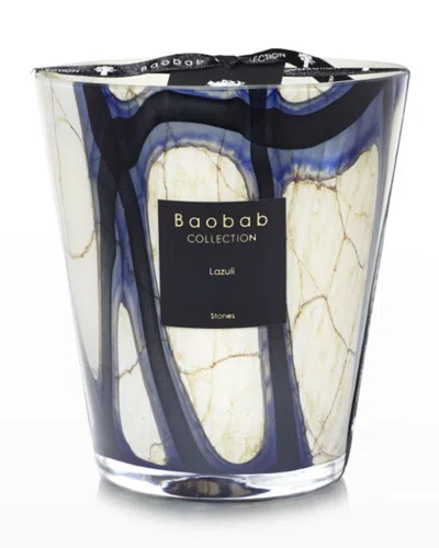 Baobab Collection Max 24 Stones Lazuli Scented Candle In Blue