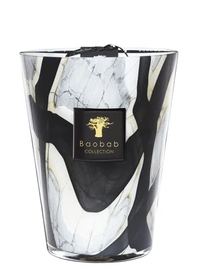 Baobab Collection Max 24 Stones Marble Candle In Black