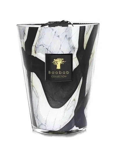 Baobab Collection Max 24 Stones Marble Candle In Black