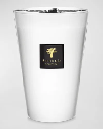 Baobab Collection Les Prestigieuses Pierre De Lune Candle In White-extra Large