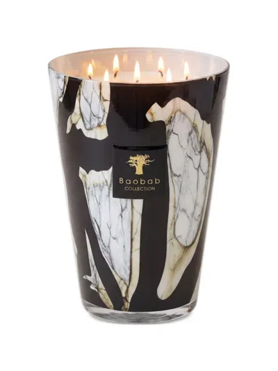 Baobab Collection Monument Stones Marble Candle In Black