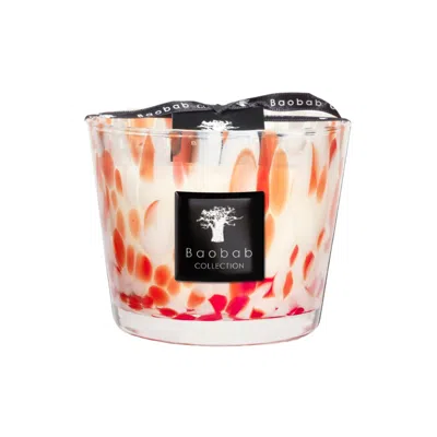 Baobab Collection Pearls Coral Candle