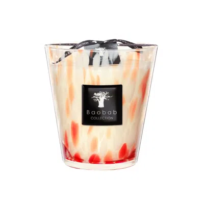 Baobab Collection Pearls Coral Candle