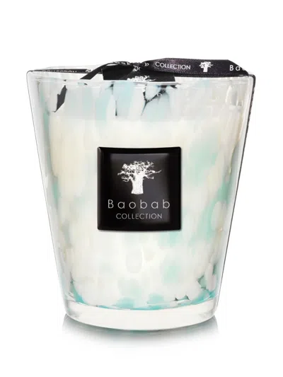 Baobab Collection Sapphire Pearls Max 16 Scented Candle (230g) In White