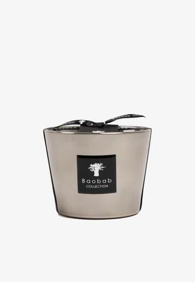 Baobab Collection Platinum Scented Candle Max10 In Gray
